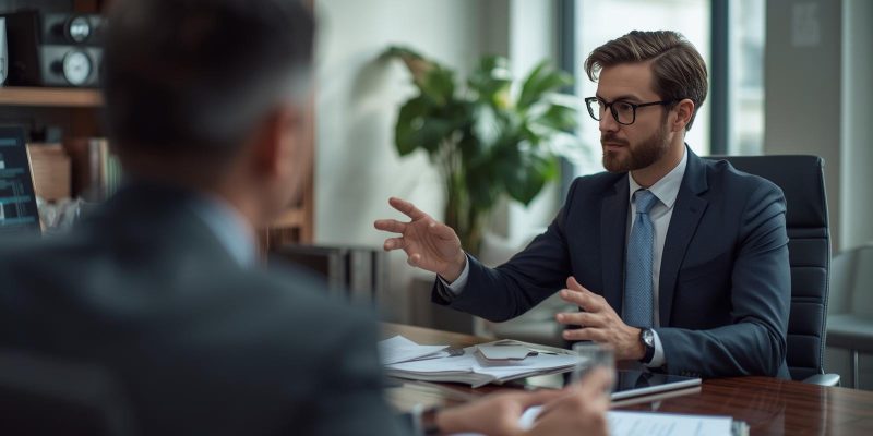 Discussion avec banquier